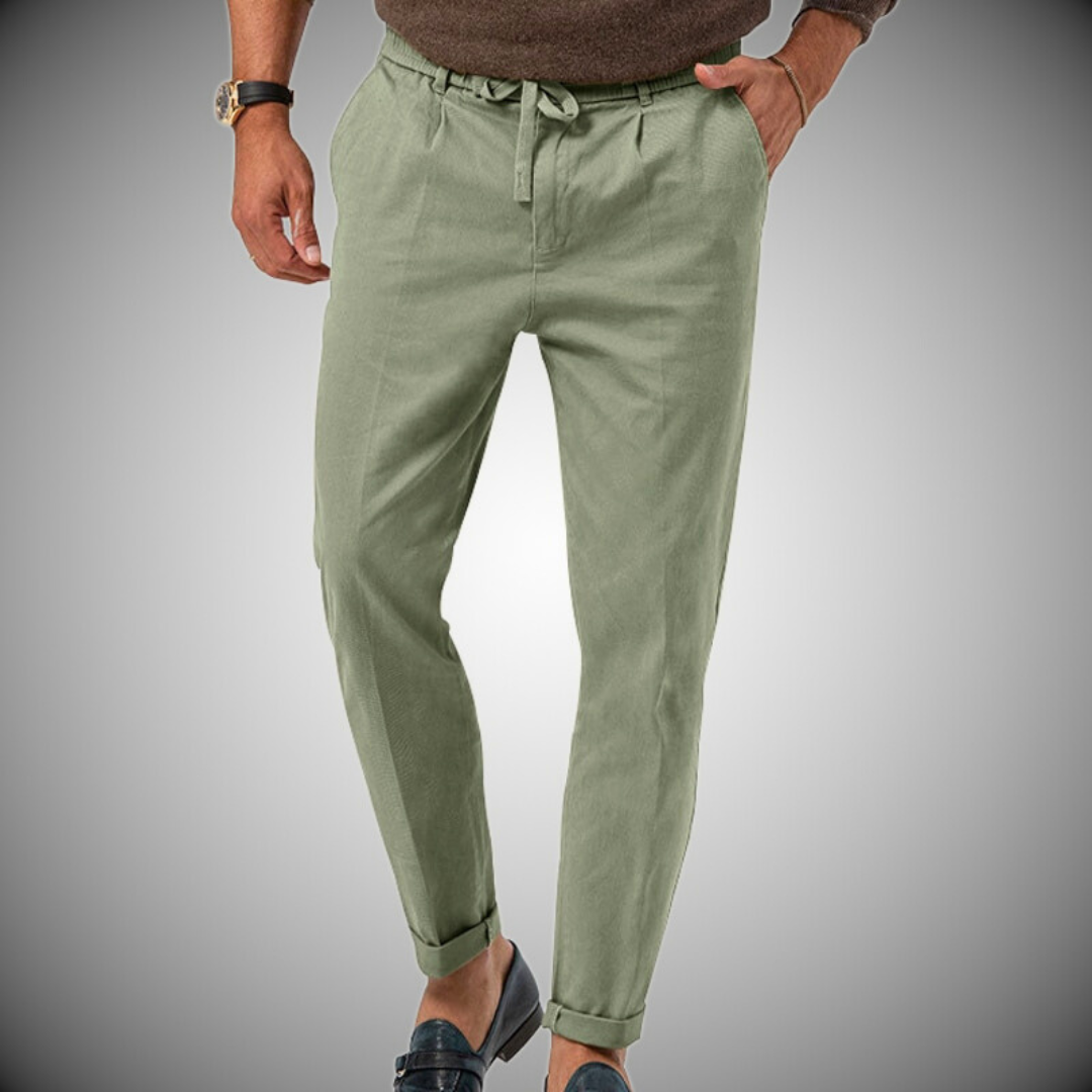 Elegante Herren Leinen Hose für jeden Tag Modisch und Vielseitig