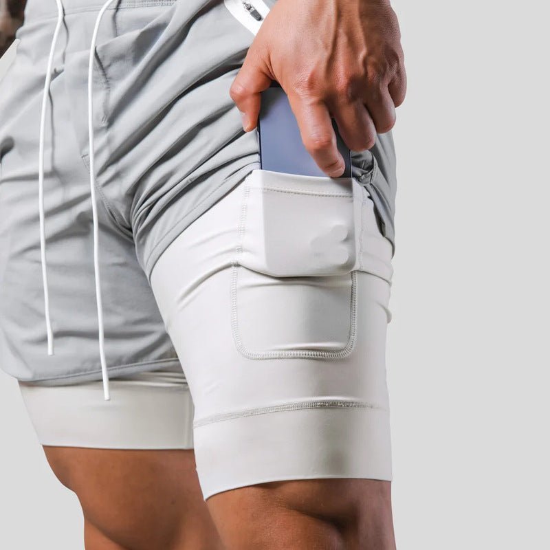 2-in-1 Sport- und Trainingsshorts Herren