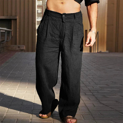 Weite Leichte Herren Leinenhose