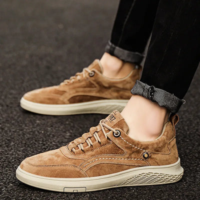Sportliche Herren Wildleder Sneaker