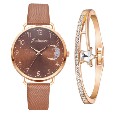 Elegante Damen Armbanduhr Set mit Armbändern