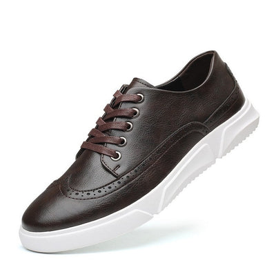 Elegante Herren Leder-Sneaker für Smart-Casual Anlässe