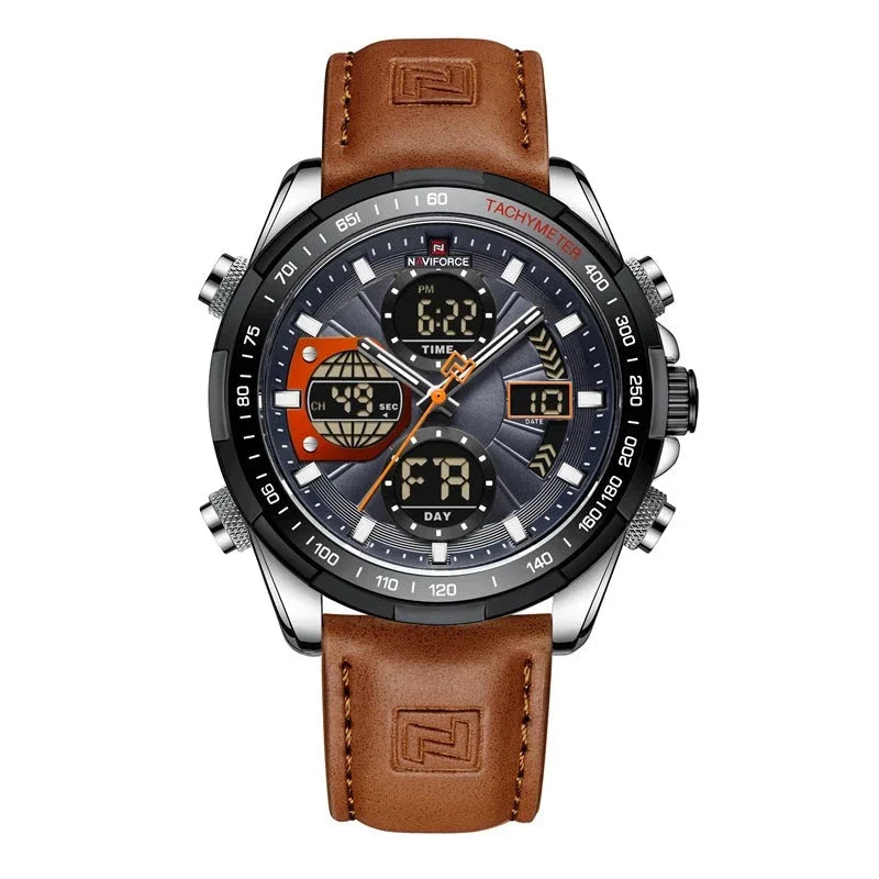 Elegante Herren Armbanduhr Marine