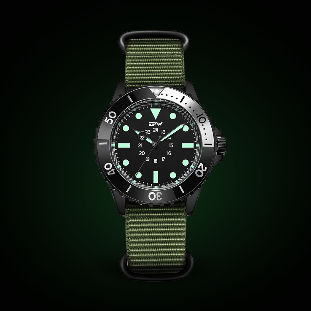 Wasserdichte Militär Herren Taucheruhr