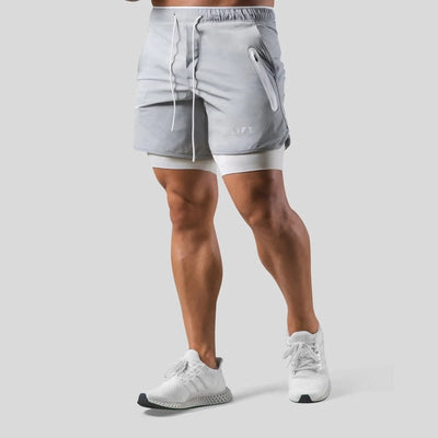 2-in-1 Sport- und Trainingsshorts Herren