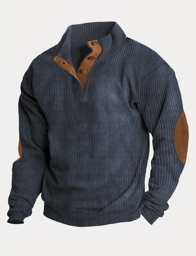 Herren Strick-Pullover in Rippenmuster | Klassisch