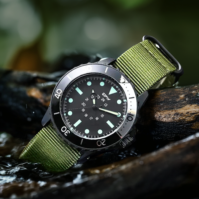Wasserdichte Militär Herren Taucheruhr
