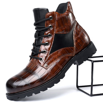 Elegante Herren Krokoleder Stiefel