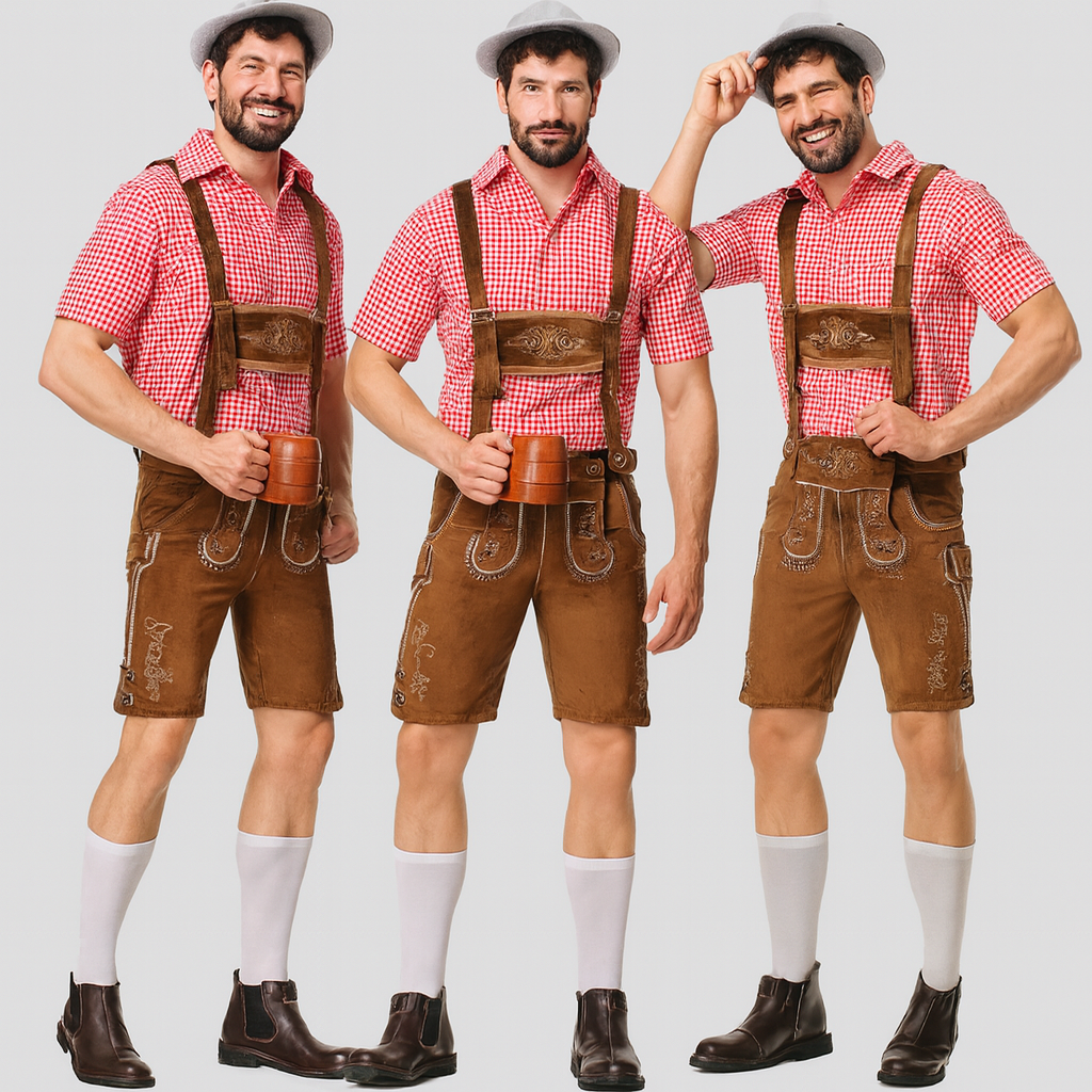 Traditionelle Herren Trachtenset Lederhose Oktoberfest