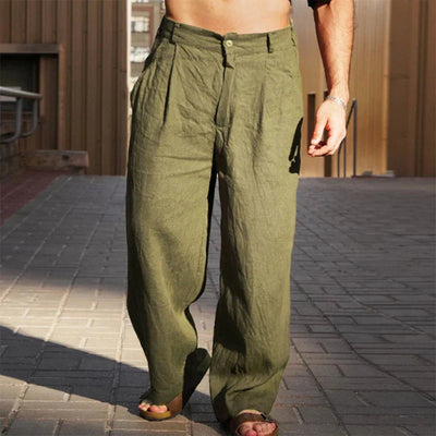 Weite Leichte Herren Leinenhose