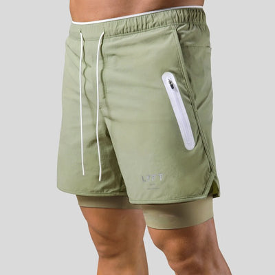 2-in-1 Sport- und Trainingsshorts Herren
