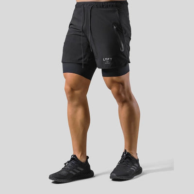2-in-1 Sport- und Trainingsshorts Herren