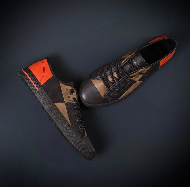 Elegante Herren Leder Sneakers