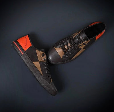Elegante Herren Leder Sneakers