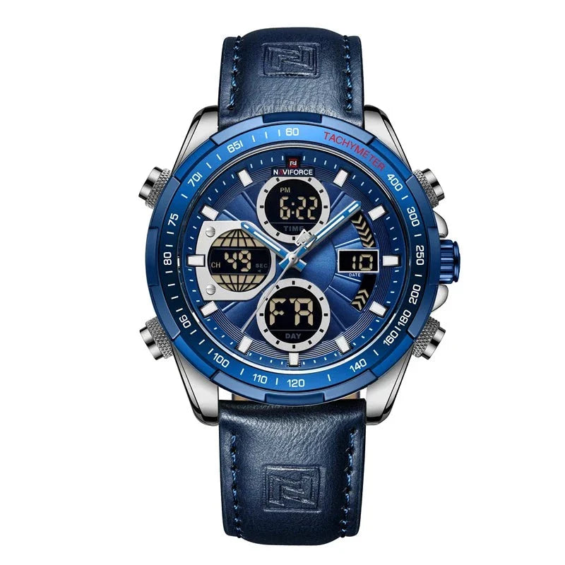 Elegante Herren Armbanduhr Marine
