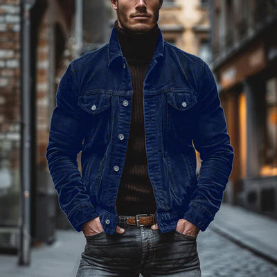 Vintage Cord Herren Einreiher Jacke