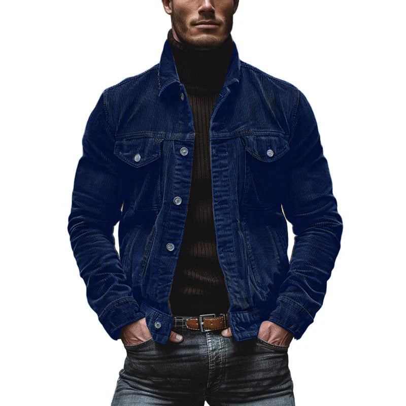 Vintage Cord Herren Einreiher Jacke