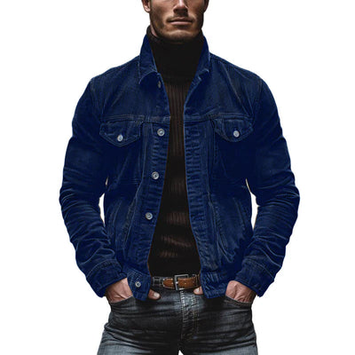 Vintage Cord Herren Einreiher Jacke