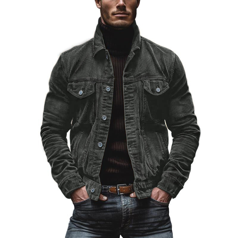 Vintage Cord Herren Einreiher Jacke