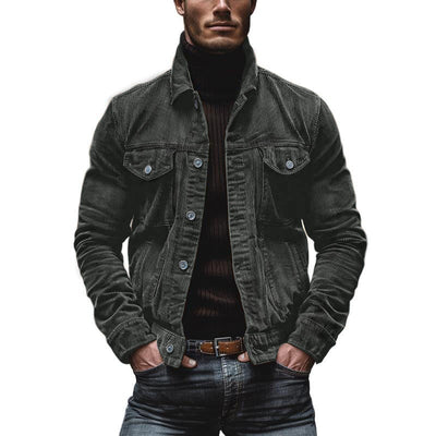 Vintage Cord Herren Einreiher Jacke