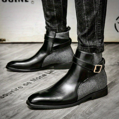 Handgefertigte Herren Leder Stiefel