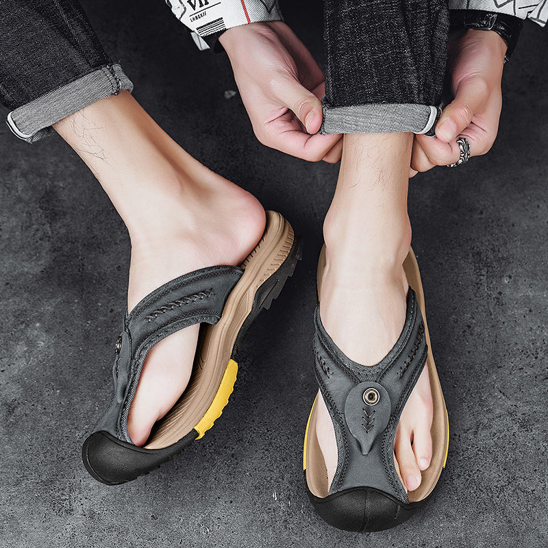 Orthopädische Herren Zehensandalen