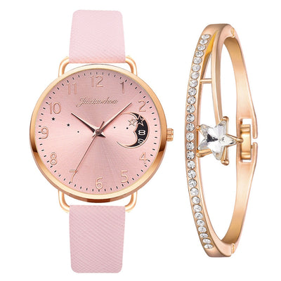 Elegante Damen Armbanduhr Set mit Armbändern