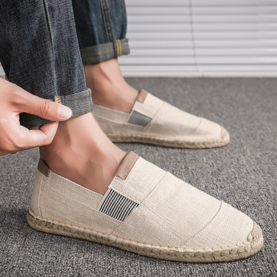 Atmungsaktive Herren Leineschuhe