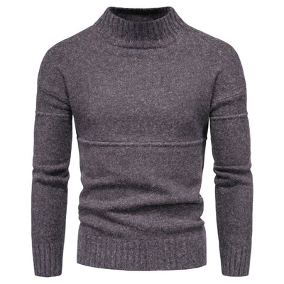 Hochwertig gestrickter Herren Stehkragenpullover aus Feinstrick