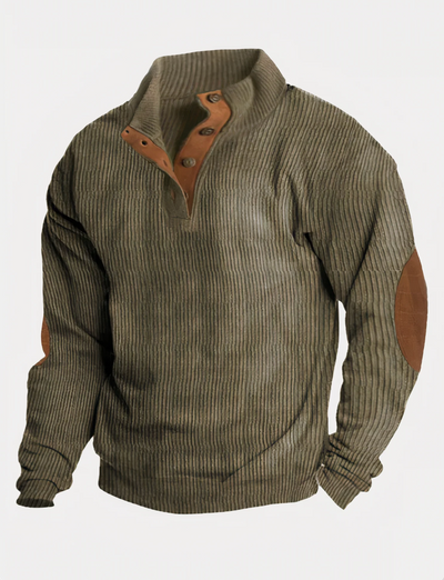 Herren Strick-Pullover in Rippenmuster | Klassisch