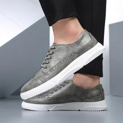 Elegante Herren Leder-Sneaker für Smart-Casual Anlässe