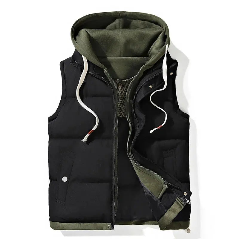 Soft Shell Hooded Puffer Gilet Prestiqlo