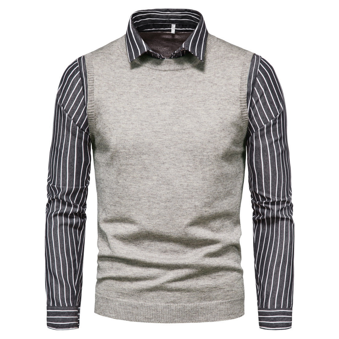 Herren Pullover mit Layering-Effekt - Stylisch & Modern