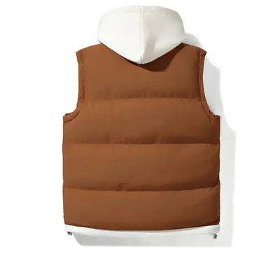 Soft Shell Hooded Puffer Gilet Prestiqlo