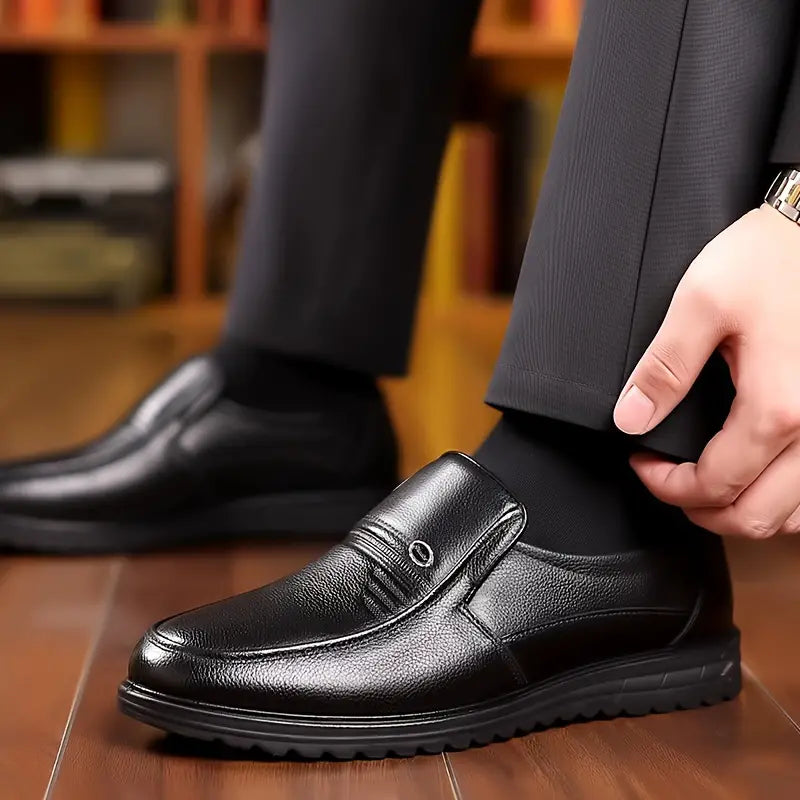 Bequeme Leder Herren Loafer