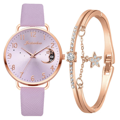 Elegante Damen Armbanduhr Set mit Armbändern