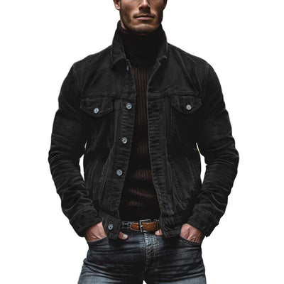 Vintage Cord Herren Einreiher Jacke