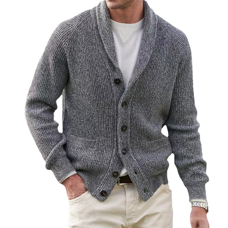 Herren Strick Cardigan Warm und Lässig