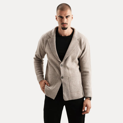 Hochwertiger Herren Merinowolle Strickjacke - Elegant & Warm