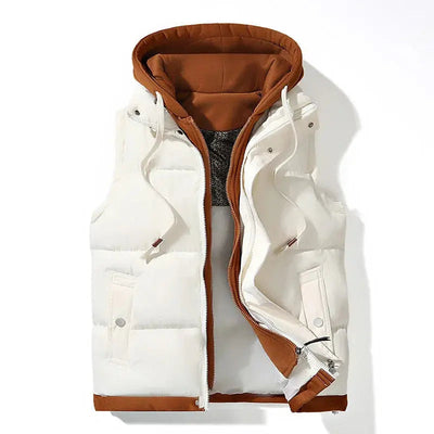 Soft Shell Hooded Puffer Gilet Prestiqlo