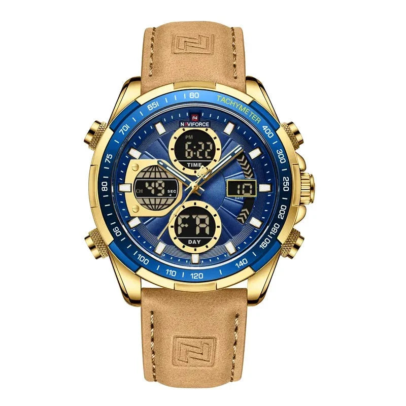 Elegante Herren Armbanduhr Marine