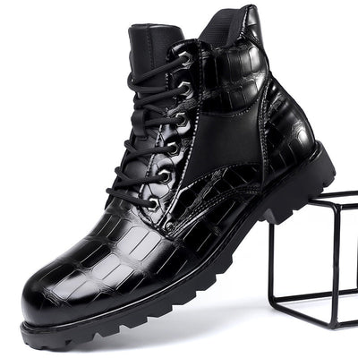 Elegante Herren Krokoleder Stiefel