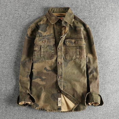 Militär Herren Cargo Hemd