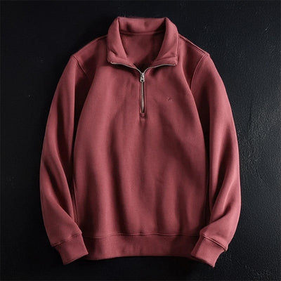 Lässiger Herren Oversize Sweatshirt mit Reißverschluss