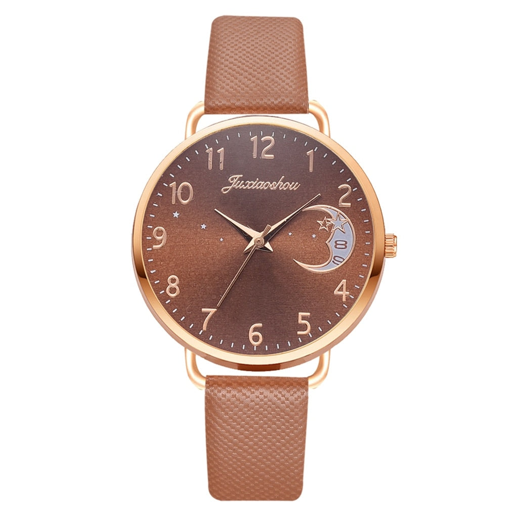 Elegante Damen Armbanduhr Set mit Armbändern
