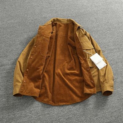 Wendbare Cord Cargo Herren Jacke