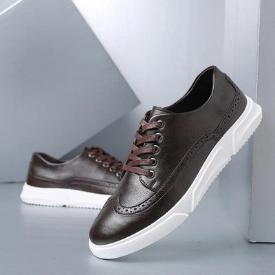 Elegante Herren Leder-Sneaker für Smart-Casual Anlässe