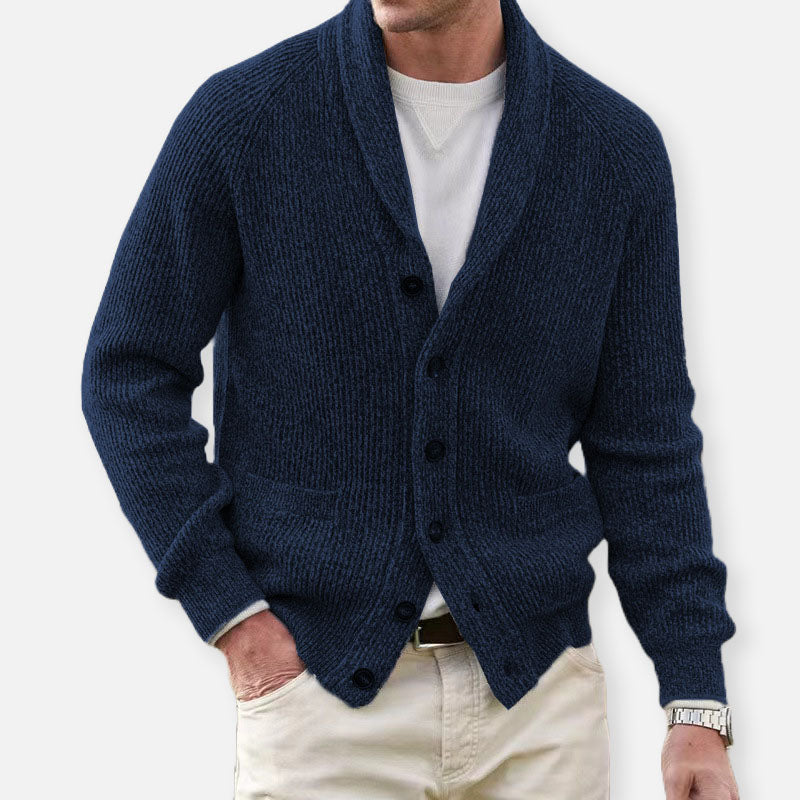 Herren Strick Cardigan Warm und Lässig