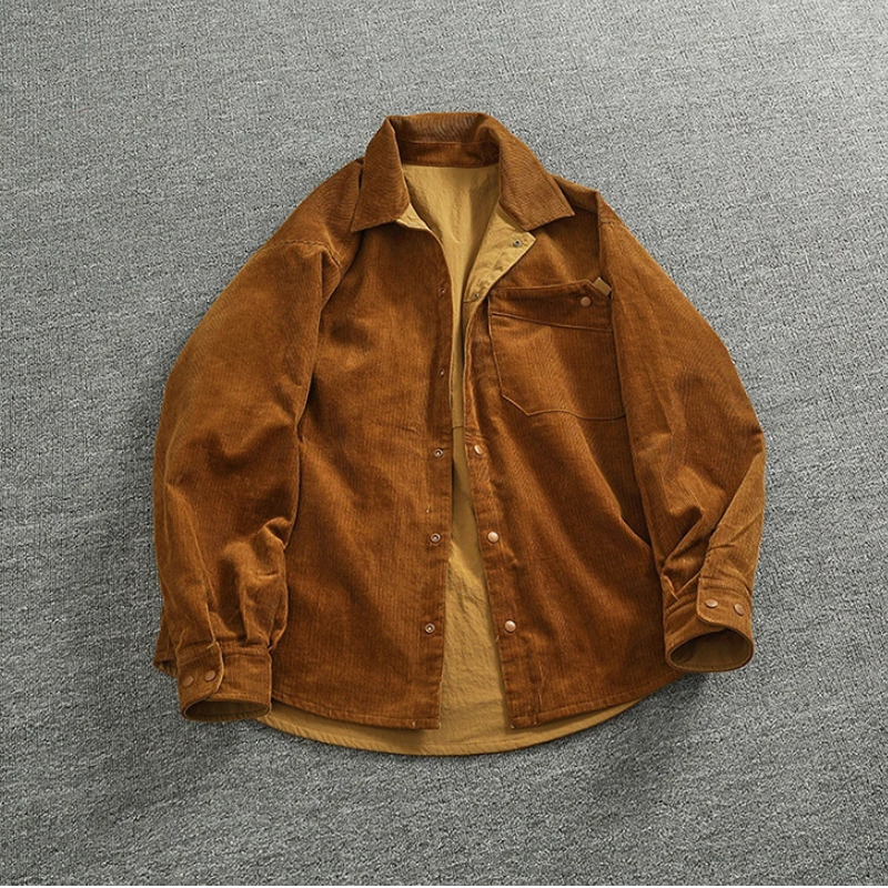 Wendbare Cord Cargo Herren Jacke