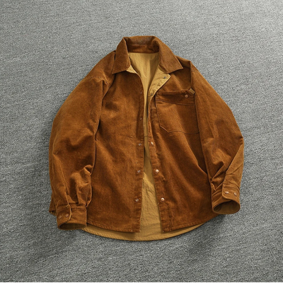 Wendbare Cord Cargo Herren Jacke